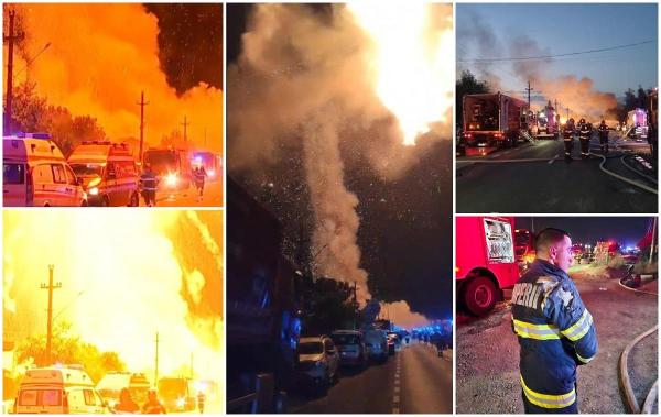 Explozia din Crevedia. Bilanţul tragediei a ajuns la 2 morţi: soţia bărbatului care a murit de infarct a încetat din viaţă. Avea arsuri pe 95% din corp