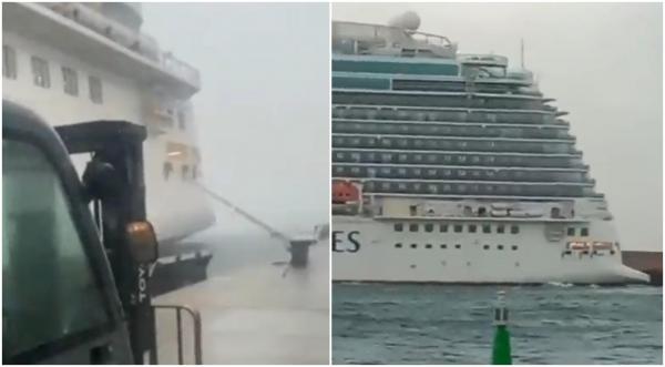 "Nava plutea ca o barcă de hârtie". Haos pe un vas de croazieră britanic, după ce s-a izbit de un petrolier, în Spania. Câţiva pasageri, răniţi