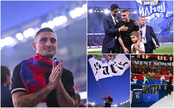 Marco Verratti şi-a luat la revedere în lacrimi de la PSG, după 11 ani. Omagiul emoţionant al clubului francez: "Un deceniu de magie"