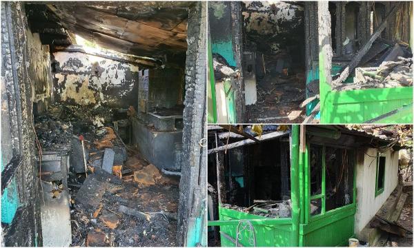 Tată și fiu, la spital cu arsuri grave, după ce casa le-a luat foc, în Vaslui. O lumânare scăpată pe jos a provocat nenorocirea