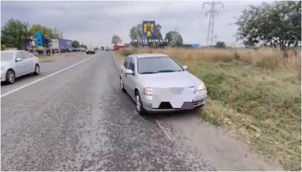 Gălățean încătușat de polițiști după o urmărire în trafic. Beat la volan, a condus cu 180 km/ h și a provocat spaimă în trafic