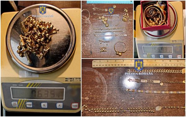 O adevărată comoară găsită îngropată la marginea orașului Galați. Bijuterii de aur în valoare de 70.000 de lei se aflau la un metru adâncime pe un teren viran