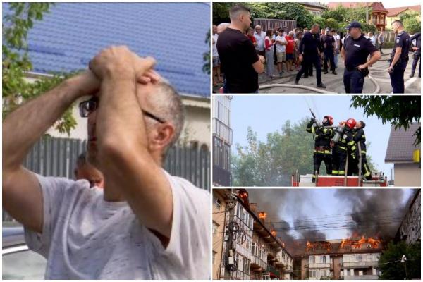 Scandal la interveţia pompierilor la incendiul din Craioviţa. Locatarii s-au certat cu poliţia şi salvatorii: "Au adus apă din curtea unui Kaufland"