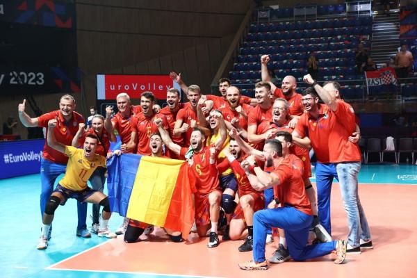 Naţionala masculină de volei s-a calificat în sferturile de finală ale Campionatului European. Performanţă uriaşă pentru România