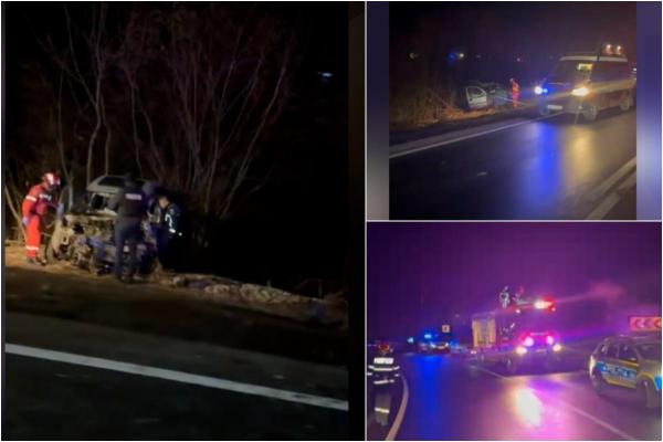 Tânăr de 25 de ani, rănit grav după ce s-a izbit cu maşina de un camion cu floarea soarelui, pe DN 13 în Braşov