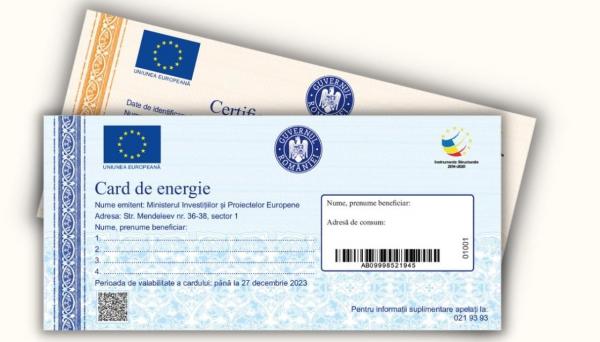 Cum se foloseşte cardul de energie