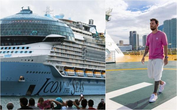 Icon of the Seas, cea mai mare navă de croazieră nouă din lume a plecat din portul Miami. Messi a făcut botezul vasului