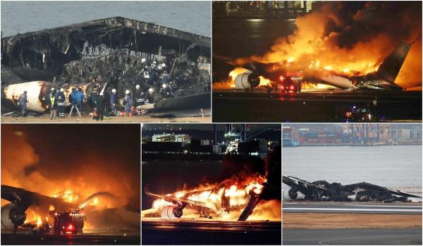 Accidentul aviatic din Tokyo. Piloții avionului Airbus A350 spun că nu au văzut aeronava Pazei de Coastă