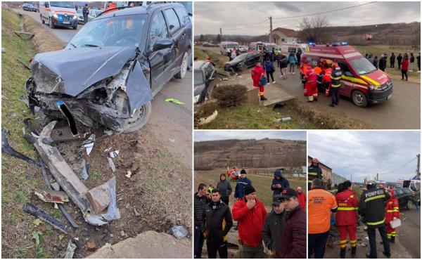 Mamă şi fiu omorâţi în faţa casei, după ce un şofer din Gorj a scăpat maşina de sub control. Cei doi mergeau spre biserică