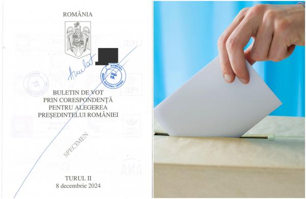 Cum vor arăta buletinele de vot la al doilea tur pentru alegerile prezidențiale. Machetele, publicate de BEC