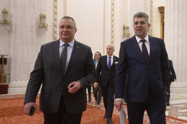 Marcel Ciolacu şi Nicolae Ciucă