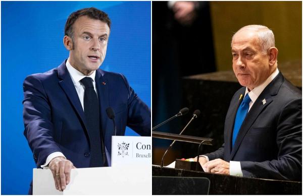 Benjamin Netanyahu spune că e "extrem de dezamăgit" de Emmanuel Macron