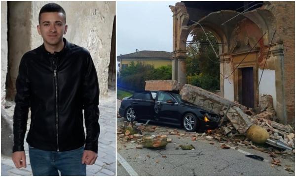 El este tânărul român mort în Italia, după ce a dărâmat cu un Audi A6 zidul unei capele. Valentin avea doar 30 de ani