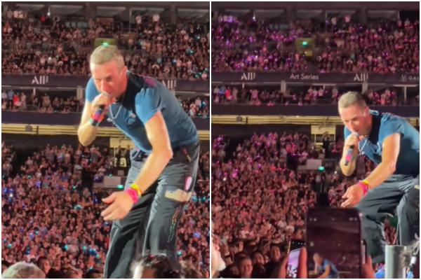 Gest emoţionant al lui Chris Martin. A ajutat un copil care risca să fie strivit de mulţime, la un concert din Sydney