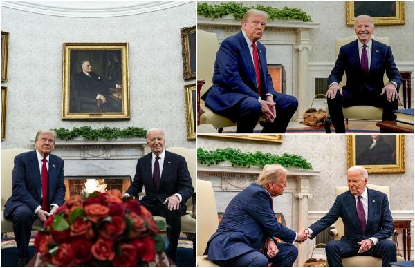 Donald Trump și Joe Biden s-au întâlnit la Casa Albă. Despre ce au discutat