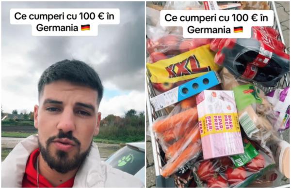Ce a cumpărat un român dintr-un supermarket din Germania cu 100 de euro. "În România te seacă la buzunar"