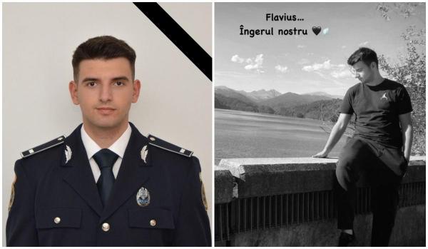 El este poliţistul de 21 de ani, care a murit chiar la ieşire din tură. Flavius s-a prăbuşit în baie. "Drum lin şi odihnă veşnică băiat drag"