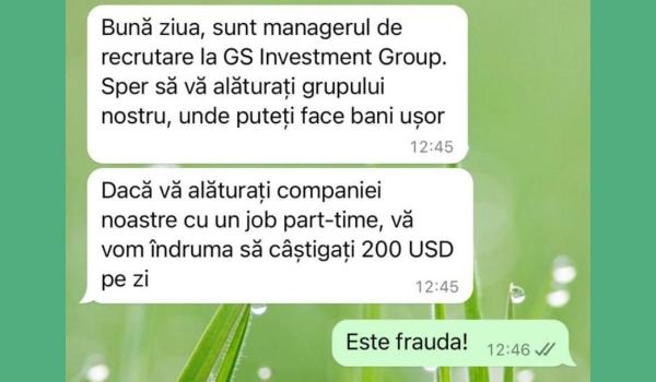 DNSC avertizează în legătură cu mesajele care oferă ''job-uri online''