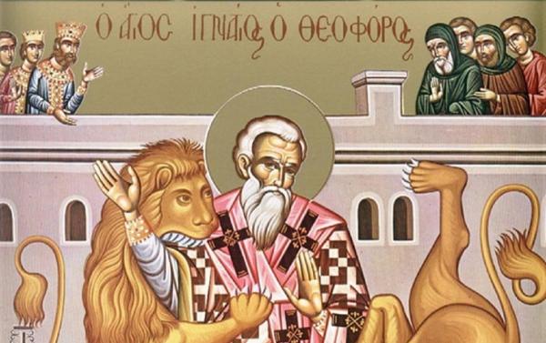 Sfântul Ignatie Teoforul era prăznuit pe 20 decembrie