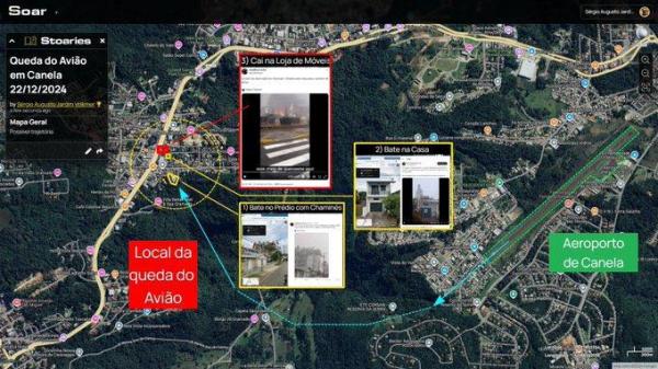 Avion cu turiști căzut peste câteva case și un magazin dintr-un oraș din Brazilia: 10 morţi