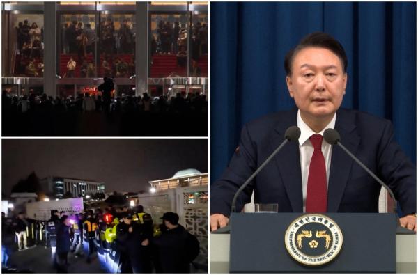 Opoziţia îi cere preşedintelui Coreei de Sud să demisioneze. A fost pentru prima dată în ultimii 40 de ani când s-a impus legea marţială