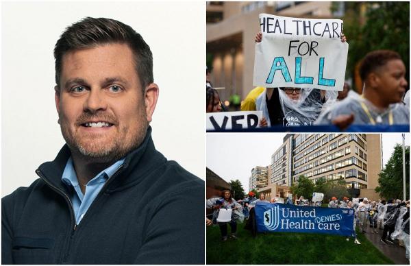 Moartea lui Brian Thompson scoate la iveală furia față de UnitedHealthcare. Peste 100 de oameni protestaseră acolo cu câteva luni înainte să fie ucis