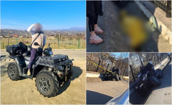 Tânăr de 32 de ani, mort pe loc în Maramureș. Gabi a intrat cu ATV-ul în șant, iar lovitura la cap i-a fost fatală