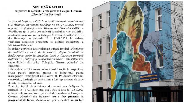 sesizare pe numele uneo profesoare de la Colegiul "Goethe"