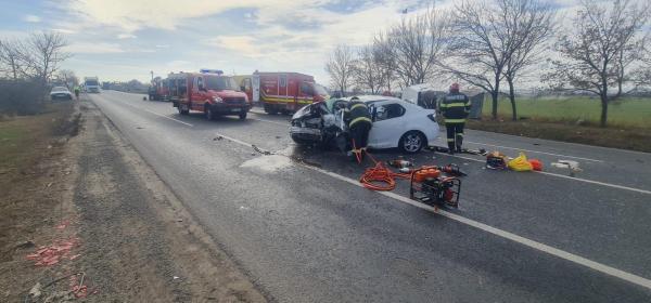 accident E85 la ieșirea din Râmnicu Sărat 23 februarie 2024