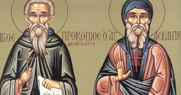 Sfântul Procopie Decapolitul şi Sfântul Talaleu sunt prăznuiţi pe 27 februarie