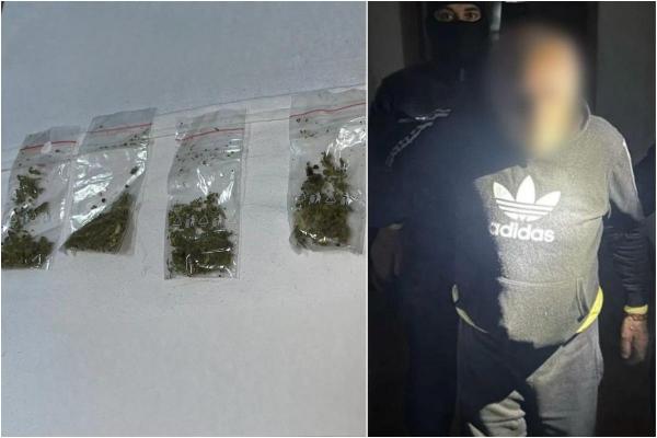 Bătrânel de 72 de ani din Bacău, prins cu mai multe pliculeţe cu droguri în scara unui bloc. Ce le-a spus poliţiştilor