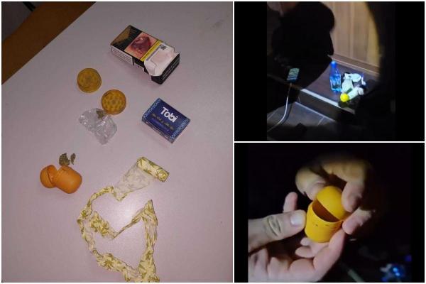 Tineri prinşi cu droguri ascunse în ouă cu surprize, în Călăraşi. Au ascuns recipientele în haine când au văzut jandarmii
