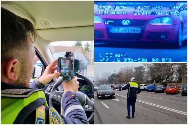 Polițiștii constănțeni au suspendat dintr-un foc 23 de permise, pentru viteză. Un șofer, prins cu aproape 200 km/h