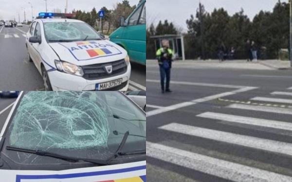 Adolescentă de 15 ani, spulberată pe trecerea de pietoni de o mașină de Poliție aflată în misiune, în Constanța