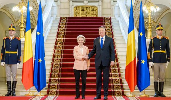 Klaus Iohannis şi Ursula von der Leyen, la Cotroceni