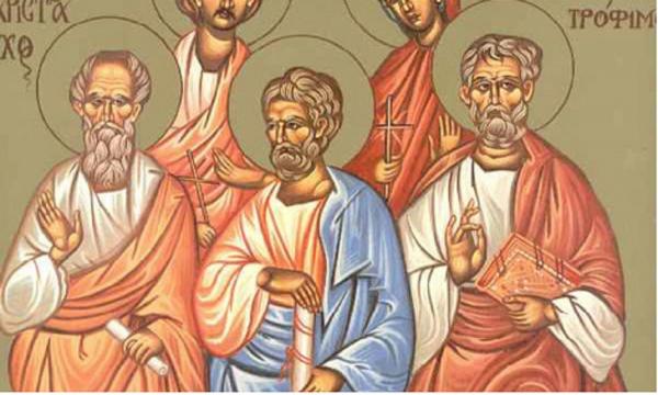 Sfinţii Apostoli Aristarh, Pud şi Trofim sunt prăznuiţi pe 15 aprilie