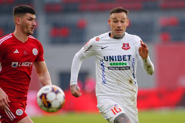 Oţelul Galaţi - FC Hermannstadt 1-0. Unicul gol al meciului a fost marcat de Yabre, în minutul 3