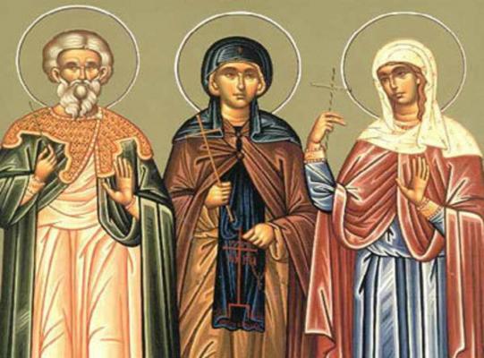Sfinţii Mucenici Agatopod şi Teodul şi Sfânta Cuvioasă Teodora sunt prăznuiţi pe 5 aprilie