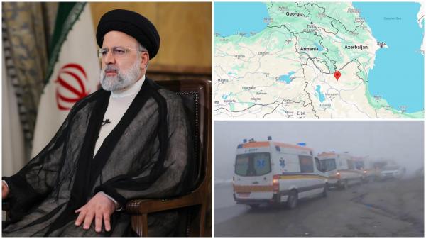 Un elicopter în care s-ar fi aflat președintele Iranului, Ebrahim Raisi, implicat într-o "aterizare dificilă" la granița cu Azerbaidjan