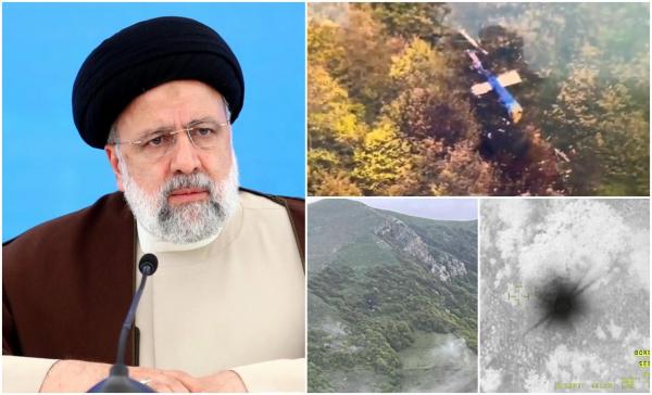Niciun supraviețuitor la locul prăbușirii elicopterului în care se afla președintele Iranului, Ebrahim Raisi, anunță televiziunea de stat