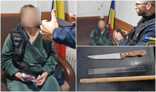 O constănțeancă a venit înarmată cu un cuțit la Curtea de Apel, ca să ameninţe grefiera. Voia doar "să o sperie"