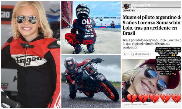 Reacţia campionului MotoGP Jorge Lorenzo după moartea lui Lolo, micul pilot de doar 9 ani decedat la Honda Junior Cup. Accidentul tragic a şocat Brazilia