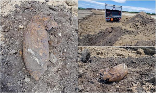 Încă o bombă de aviaţie sovietică, descoperită pe şantierul viitorului Spital Regional din Iaşi. A doua în două săptămâni