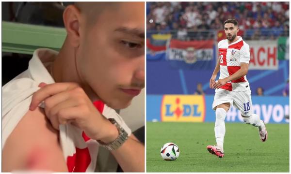 EURO 2024. Suporter croat, muşcat de o femeie care voia tricoul lui Ivanusec. Fotbalistul a promis că-i va face un cadou tânărului