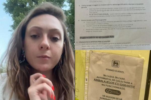 Ce a făcut o tânără din Iaşi, după ce un magazin a refuzat să îi dea 50 de bani pentru o sticlă returnabilă