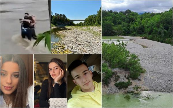 Cum arăta insula pe care se aflau cei trei tineri români înainte să fie înghițită de viitură, în Italia