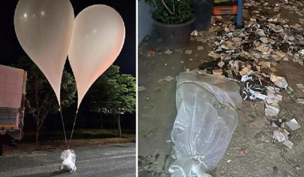 Războiul baloanelor. După ce Phenianul a trimis gunoaie în Sud, activişti sud-coreeni au lansat peste graniţă pliante anti-Kim Jong-un