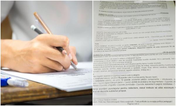 Subiecte Bac 2024 - limba română. La subiectul al III-lea, a picat nuvela