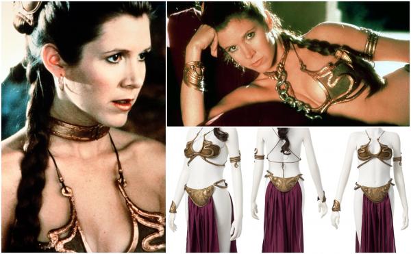 Bikini-ul Prinţesei Leia din Star Wars, vândut la licitaţie cu un preţ exorbitant. Cât valoreaza acum costumul