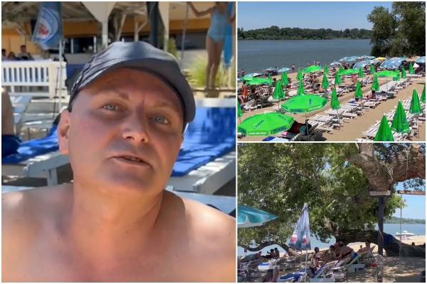 Plajă ca pe litoral la doi paşi de Dunăre. Preţurile mici atrag turiştii: "Te simţi ca-n alte staţiuni, dar e mult mai ieftin"